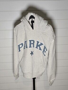 New Parke Vintage Star Varsity Oversized Hoodie S/M  COASTAl Collection
